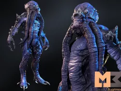 Monster Underwater 01 Low-poly 3D model