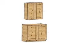 Mountable Hutch and Buffet Cabinet 3D model