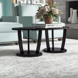 Newport Solid Wood Abstract Coffee Table 3D model