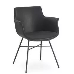Oakden Faux Leather Armchair 3D model