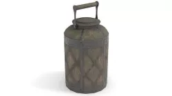 Old Bucket for Liquids Low-poly 3D model