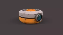 Old Robot Head V3 Low-poly 3D model