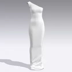 ONE SHOULDER  DRESS 3D model