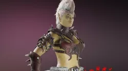 Orc Women barbarian Low-poly 3D model