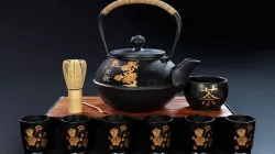 Oriental Tea Set - Teapot and Cups 3D model