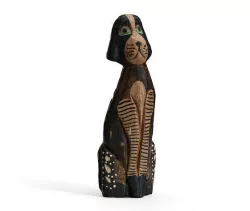 Painted dog sculpture 3D model