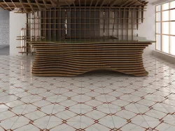Parametric Cafe Bar 3D model