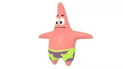 Patrick Star from Spongebob Low-poly 3D model
