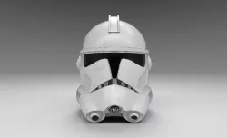 Phase 2 Clone Trooper Helmet Low-poly 3D model