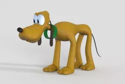 pluto dog  3D model