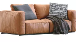 Poliform Leather Sofa SHANGAI 3D model