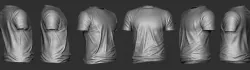 Post Apocalyptic Character Clothing - Tshirt 3D model