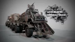 Post Apocalyptic Survival Truck 3D model