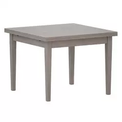 Pratico Dove Grey Extension Square Dining Table Crate and Barrel Low-poly 3D model