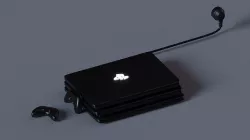 PS 4 pro Low-poly 3D model