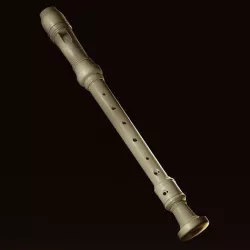 Recorder Flute  3D model