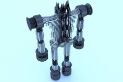 Robot Cyborg Jumper Character Sci Fi 3D model