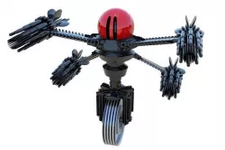 Robot Cyborg Racer SciFI Game Character 3D model