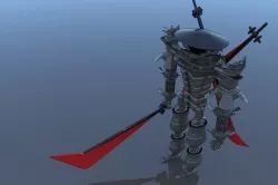  Samurai Robot Cyborg SciFi Game Character 3D model