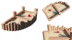 Sandbox wooden 3D model