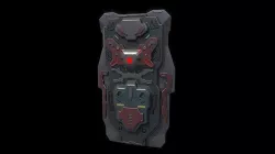 Sci fi assault shield Low-poly 3D model