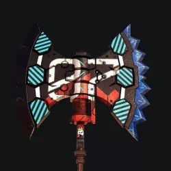 Sci-Fi Axe V2 Low-poly 3D model