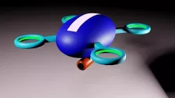 SciFi Drone Low-poly 3D model