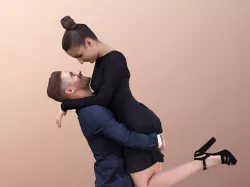 Sheona Tony 10629 - Couple In Love Him Carrying Her 3D model
