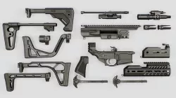 Sig Sauer MCX Rattler PDW Rifle Low-poly 3D model