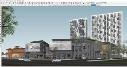 Sketchup 327 - Hotel Commercial building 3D model