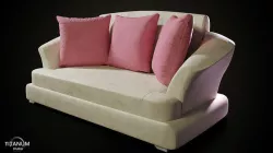 Sofa set 3D model