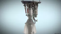 spaceX rocket engine 3D model