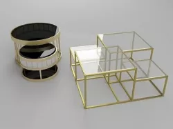 steel tables 3D model