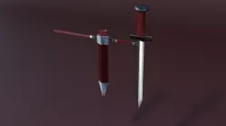 Sword Low-poly 3D model