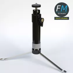 Tabletop camera tripod 3D model