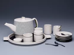 Tea Set 3D Model with Procedural Textures 3D model