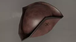 Tricorne Hat- Low Poly Low-poly 3D model