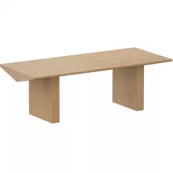 Van Natural Wood Dining Table Crate and Barrel Low-poly 3D model