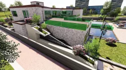 villa garden 3D model