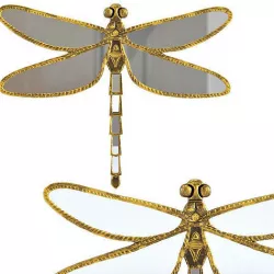 Wall Decoration Dragonfly Mirror 3D model