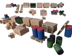Warehouse Set PBR Game Ready  Low-poly 3D model