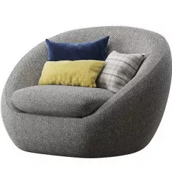 Westelm Cozy swivel chair 3D model