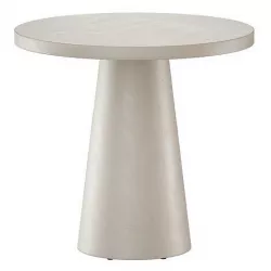 Willy White Plaster Pedestal Bistro Table Crate and Barrel 3D model