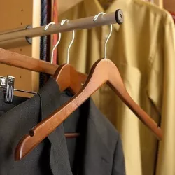 Wood Hanger for Dress Shirt Sweater 3D model