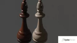 Wooden Bishop Chess Piece 3D model