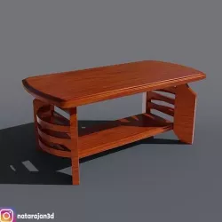 WOODEN COFFEE TABLE 3D model