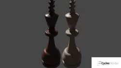 Wooden King Chess Piece 3D model