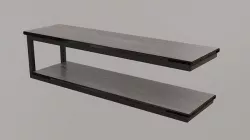 Wooden shelves 3D model