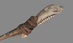 3D Real Primitive Axe Bone Yaw-Wood Low-poly 3D model