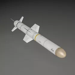 AGM-84D HARPOON Anti-Ship Missile Low-poly 3D model